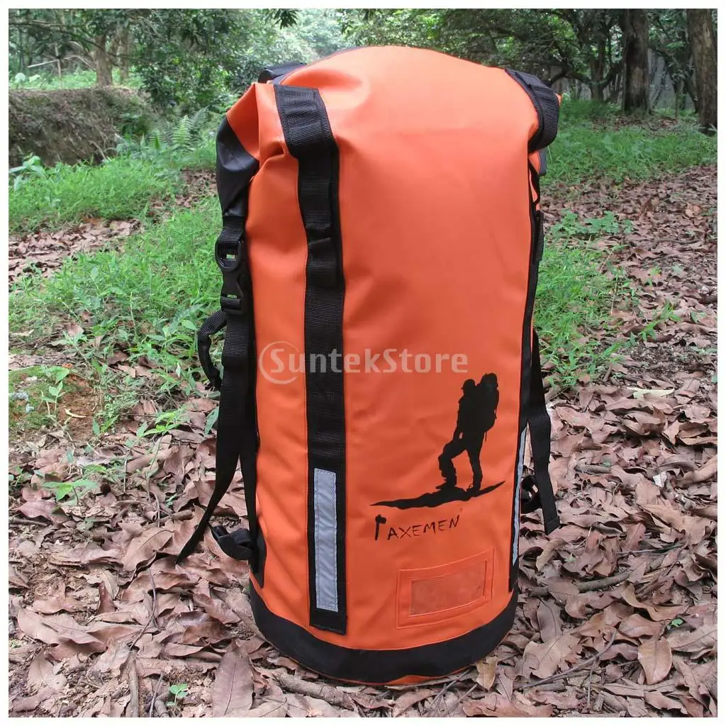 

45L Heavy Duty PVC Waterproof Dry Bag Backpack Hiking Rucksack Water Sports Kayak Boat Floating Pack