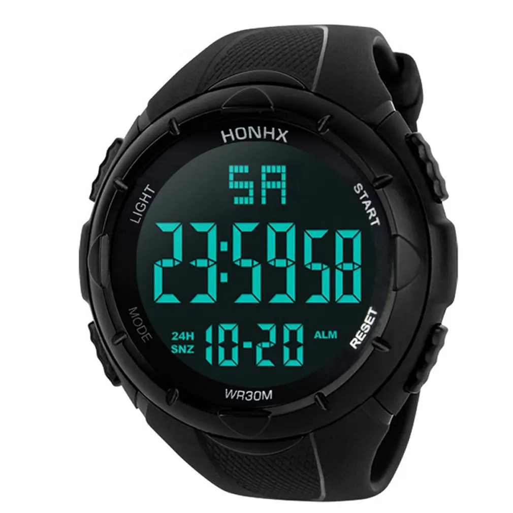 Men Boy Sports Watches LED Electronic Digital Watch 50M Waterproof Casual Outdoor Military Wristwatch Accurately Relogio