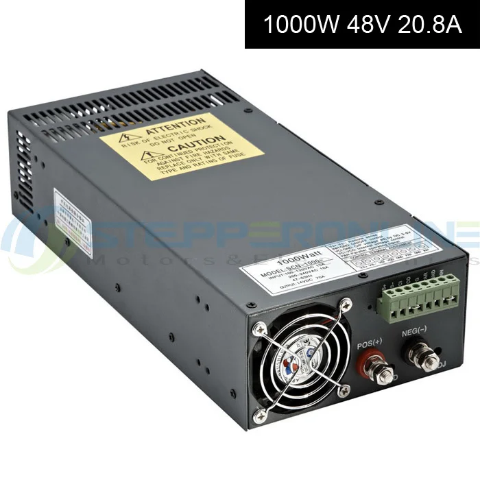 

Switching Power Supply 48V 1000W 20.8A CNC Power Supply 115V/230V AC power source for CNC Router Kits