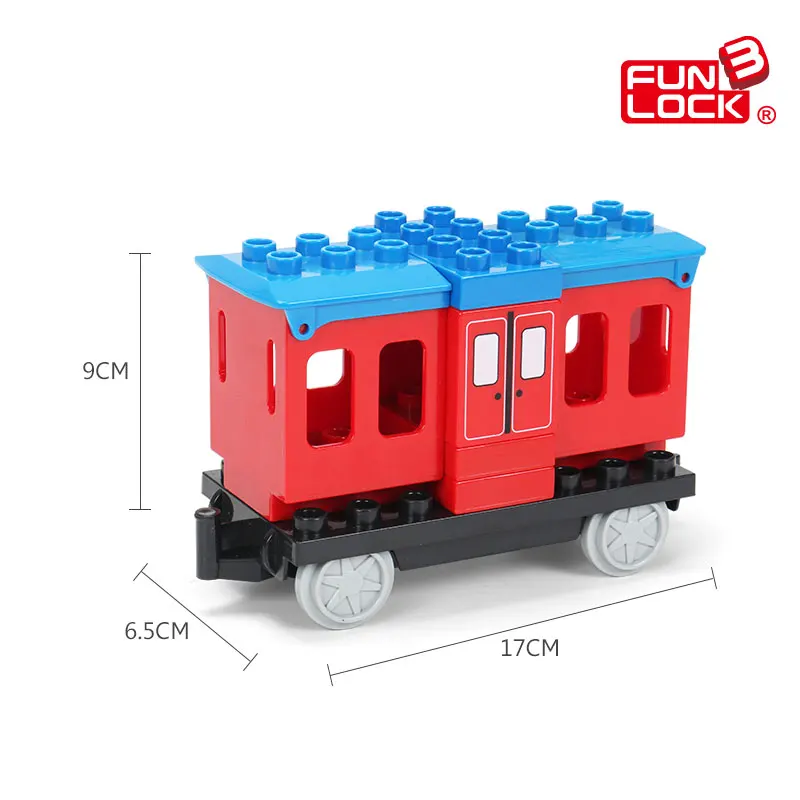 Игрушки Funlock Duplo на батарейках детский поезд Обучающие игрушки Электрический для
