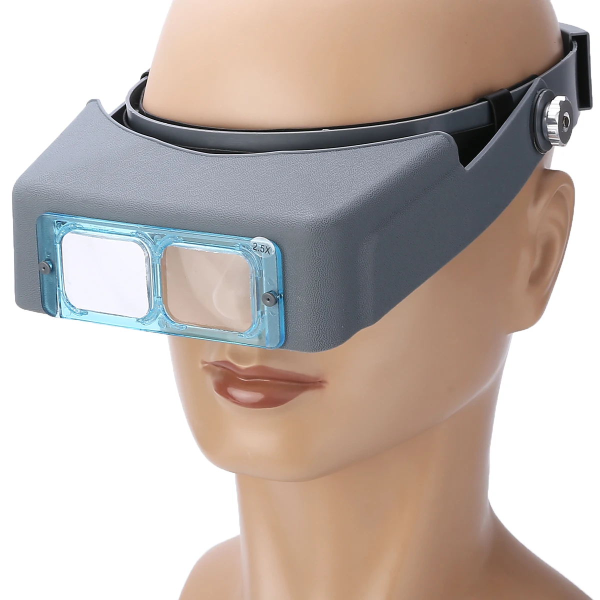 

New 4 Lens Head Band Magnifier Optivisor Eye Loupe Watch Repair Welding Visor 1.5X 2X 2.5X 3.5X Magnification With Wearing Tape