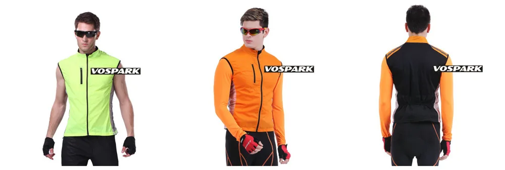 Мужская велосипедная жилетка VOSPARK Pro, светоотражающая, ветрозащитная, водонепроницаемая, дышащая одежда для велоспорта, MTB, велосипедная куртка без рукавов