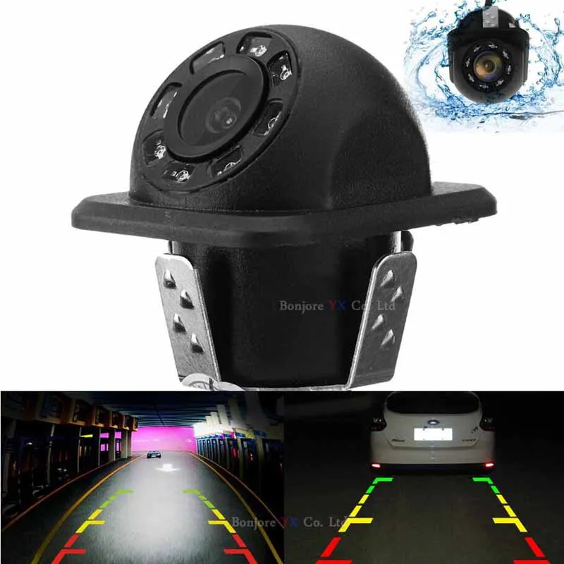 Koorinwoo автомобильная система парковки Комплект 4," TFT lcd цветной складной монитор заднего вида+ CCD Водонепроницаемая камера заднего вида