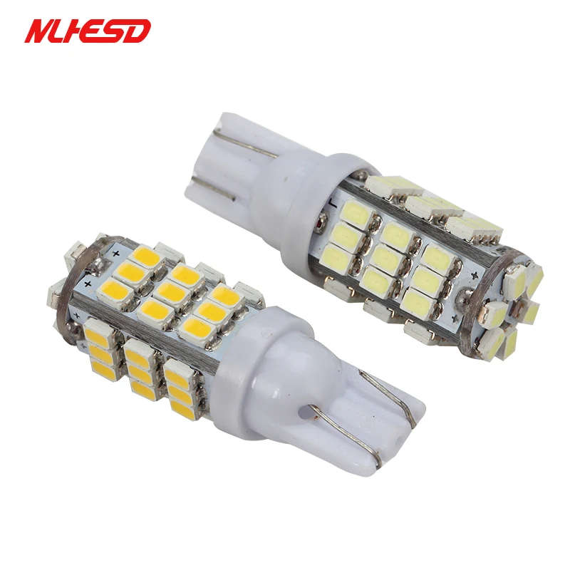 10 шт. T10 1206 42 автомобильный светодиод smd лампы 42smd DC12V автомобиля клиновидные боковые габаритные огни Сигналы поворота лампы 194 927 161 168 W5W теплый белый