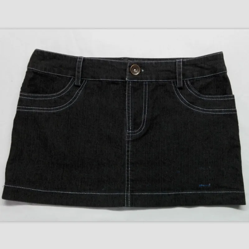 Сексуальная женская прозрачная юбка-карандаш джинсовая мини-юбка размера плюс низкая талия винтажная джинсовая юбка Милая эротическая одежда FX49