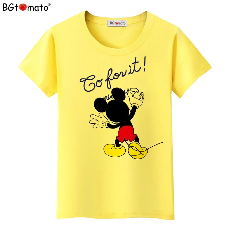 

BGtomato Newest Summer 2017 T-shirts For Women cartoon minnie mouse printed T-shirt Top Harajuku Tops Shirt Female T-shirt