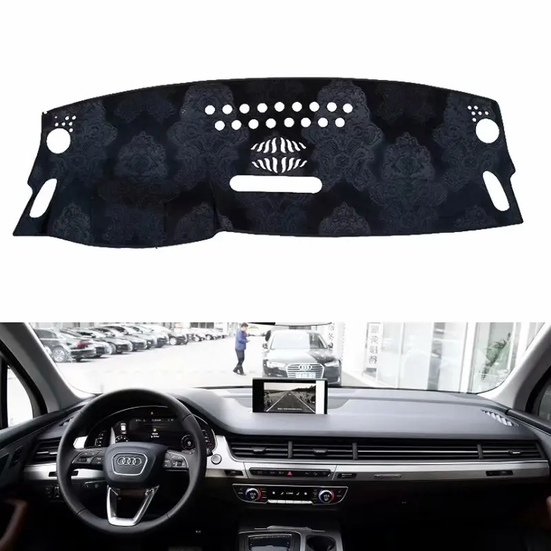 For Audi Q7 2016 2019 Flannel Dashmats Dashboard Covers Dash Pads Car