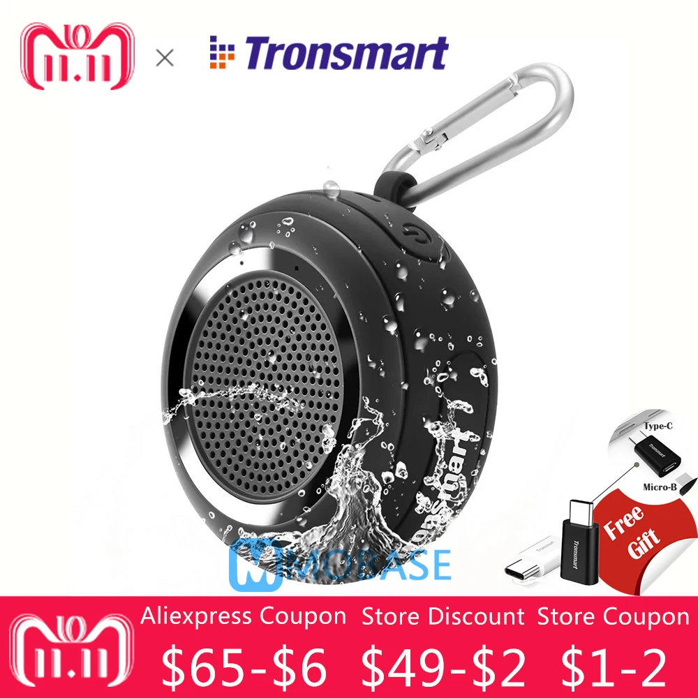 

$2 Coupon speaker new Tronsmart Splash wireless Bluetooth portable speaker TWS IP67 Waterproof Mini Speaker