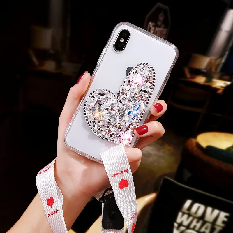 Для Huawei P8 P9 P10 P20 Lite pro selfie P Smart Plus блестящий чехол для телефона с бриллиантовым