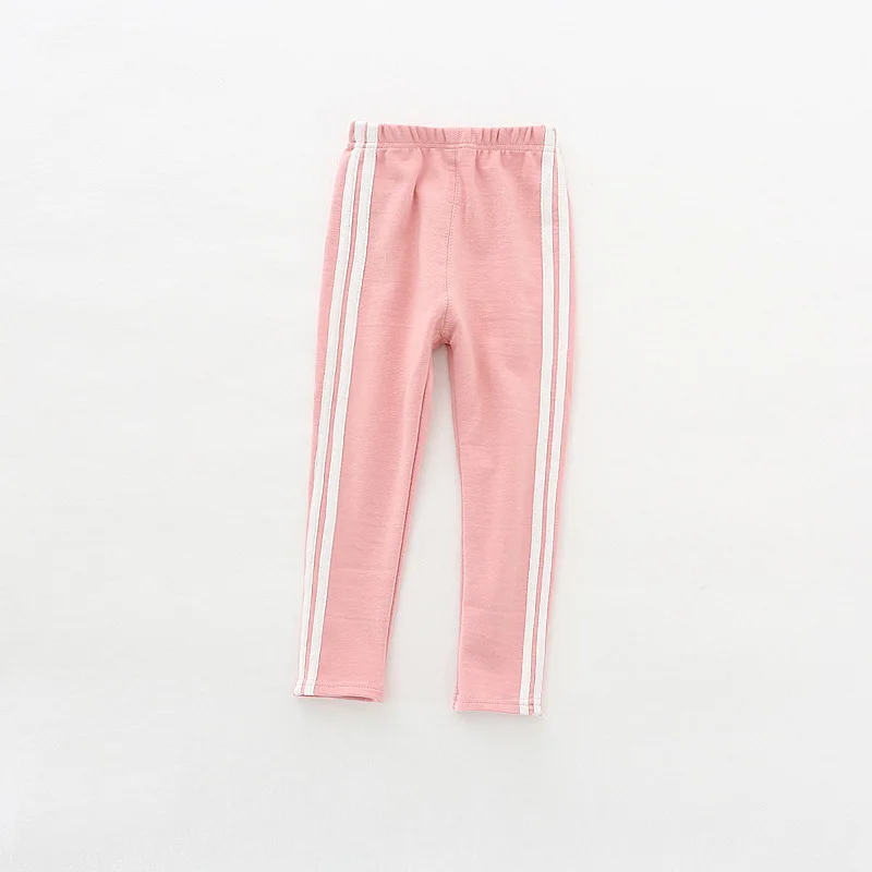 New Toddler Baby Girls Kids Skinny Pants Cute Striped Print Stretchy Warm Leggings Kids Autumn Keep Warm Newborn Sport Boys Pant (2)