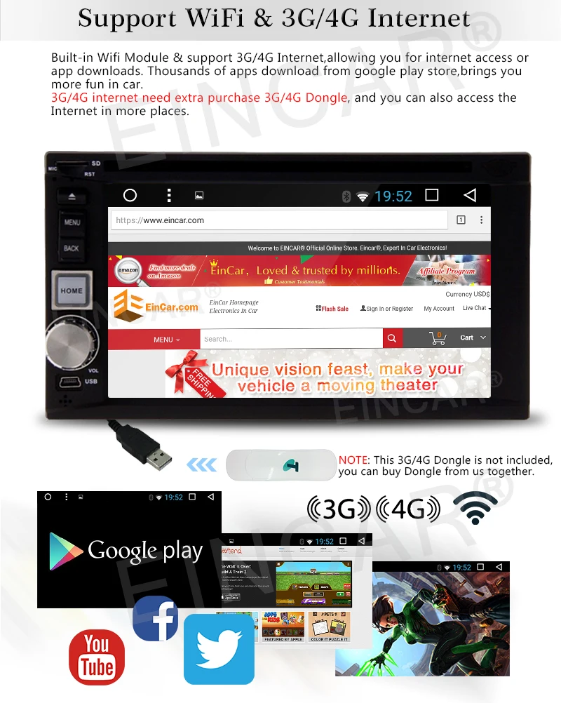Sale Android 6.0 2 Din Car Stereo DVD tape recorder GPS radio Navigation Multimedia DVD Player android 6.0 FM Radio WiFi/Mirrorlink 6