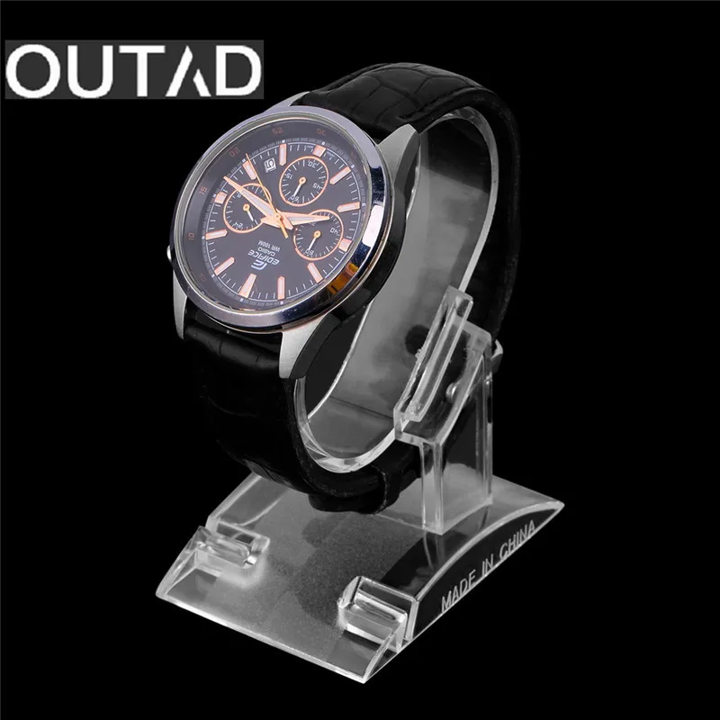 

OUTAD Clear Acrylic Watch Display Holder Stand Rack Showcase Tool Transparent Wristwatch Lightweight Stand Case