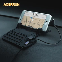 Aosrrun автомобиля Нескользящие площадку Резина мобильного телефона коврик для skoda Octavia A5 A7 для skoda Fabia superb 2009 2010 2011 2012 2013 2014