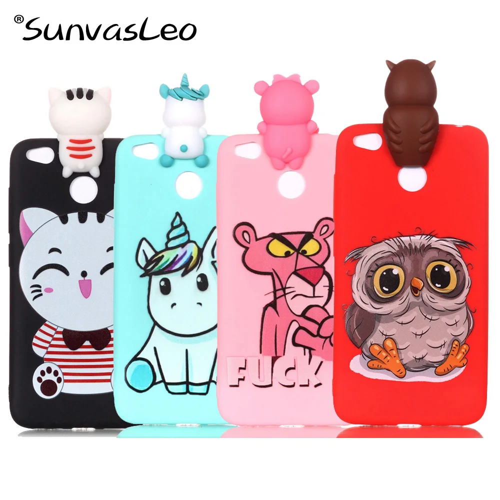 

For Xiaomi Redmi 4X Case 3D Soft Silicone Cover Cartoon Phone Cover Shell Skin For Xiaomi Redmi 4X 5.0" Fundas Coque