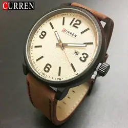 2018 Relojes Curren для мужчин спортивные повседневные часы для мужчин s часы лучший бренд роскошные кожаные Наручные часы Relogio для мужчин часы 8218