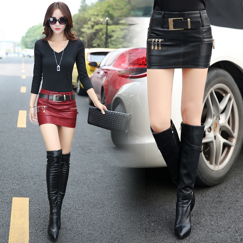 femmes mini jupe et bottes