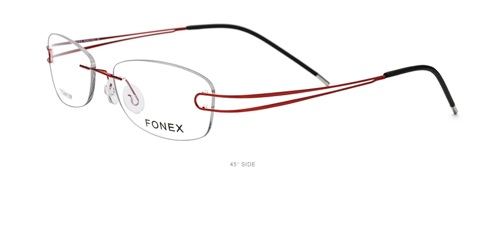 Титановый сплав оправа для очков женские ультралегкие очки без оправы по рецепту для близорукости 50003
