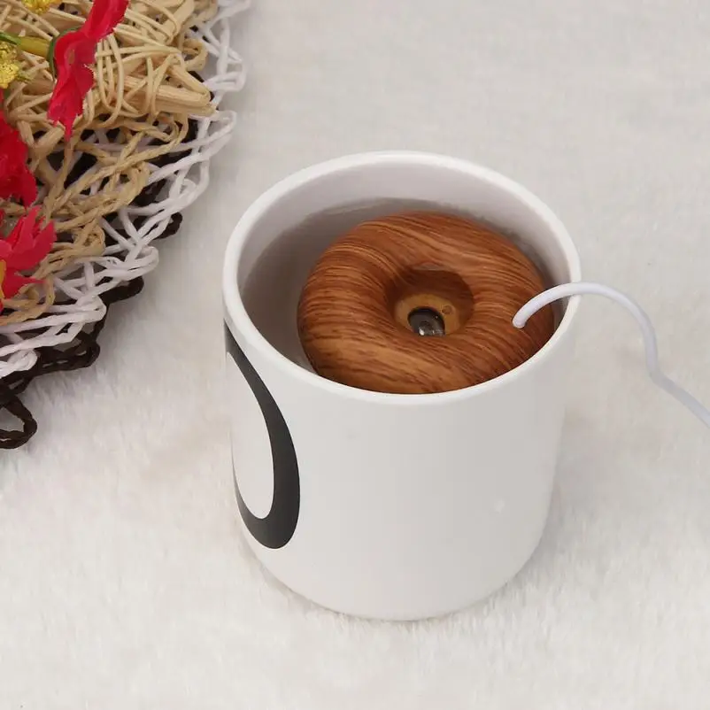 

Home Office Mini USB Donuts Humidifier Floats On The Water Air Fresher Air Diffuser Aroma Purifier Atomizer Aromatherapy