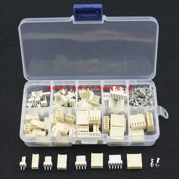 

80Sets KF2510 Kit 2p 3p 4P 5P pin 2.54mm Pitch Terminal Housing Pin Header Connector Adaptor header Terminal Assortment Kit