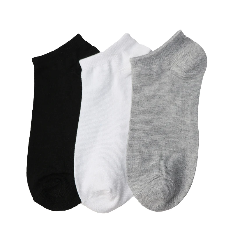 3/4/5/6 пар/партия, Для женщин носки короткие женские Чулочно-носочные укороченные носки для пары унисекс черный, белый, Серый Носки, Calcetines Meias