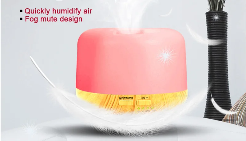 300 мл увлажнитель воздуха Арома эфирное масло диффузор ароматерапия туман увлажнитель с 7 цветов светодиодный для домашнего офиса