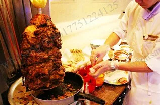 LPG Донер кебаб машина 2 горелки пропановые gyros шаурма гриль газовая Вертикальная