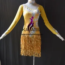 KAKA-L1572, Женская Одежда для танцев, латинское платье c бахромой для девочек, платья для сальсы, танго, Самба Румба Чача платье латиноамериканское танцевальное платье