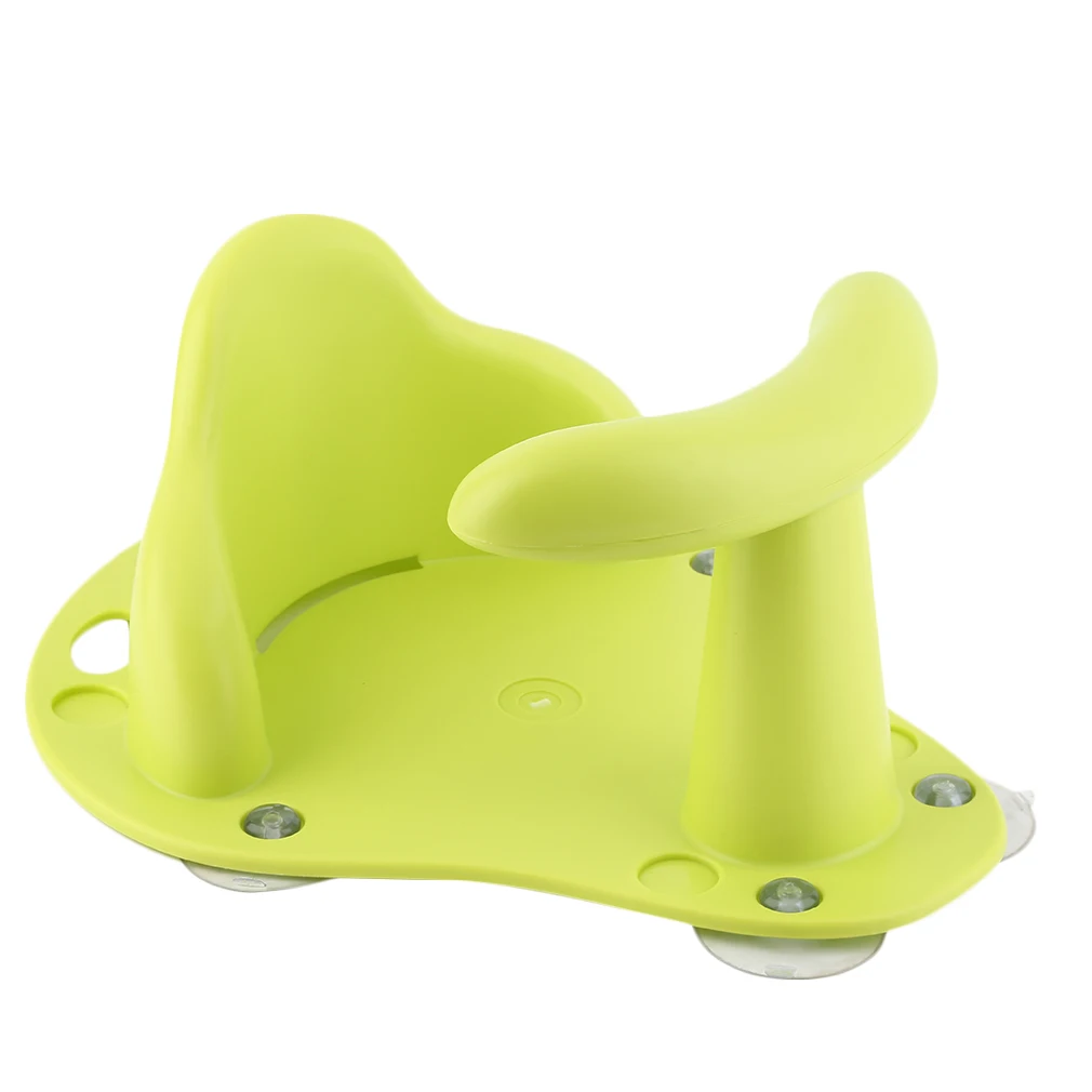 Детский стул для ванной младенческой ванны Коврик для ванны сиденье против скольжения безопасности ребенка стул столик для кормления малыша стиральная игрушка уход за ребенком - Цвет: FGN001-green