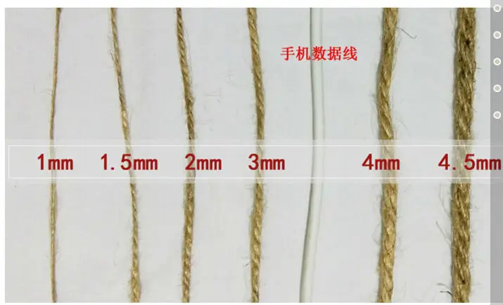 Выберите 1 мм 2 мм 3 мм 4 мм 5 мм 6 мм Диаметр натуральная пеньковая веревка льняная джутовая нить для подарочной упаковки Тканые ремесла ручной работы EH48