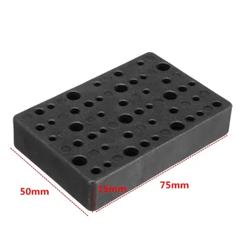 

Electric 48 Holes Drill Bit Storage Block Box Case for Dremel Rotary Tool Accessories 75x50x15mm