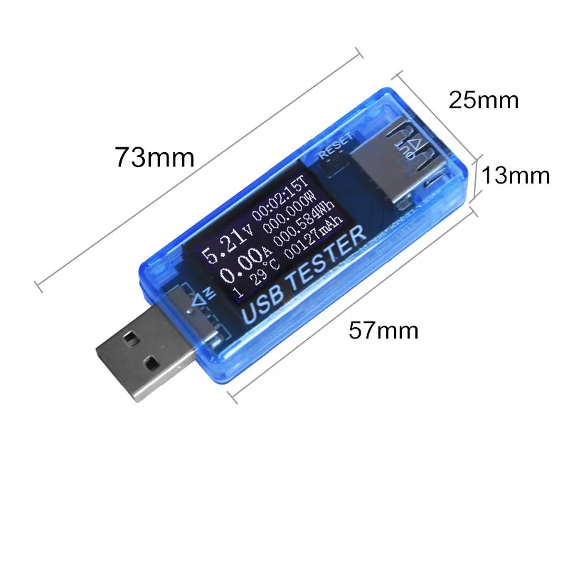 8 в 1 QC2.0 3,0 USB Тестер Цифровой вольтметр Ток Напряжение измеритель емкости энергии Банк питания зарядное устройство индикатор детектор