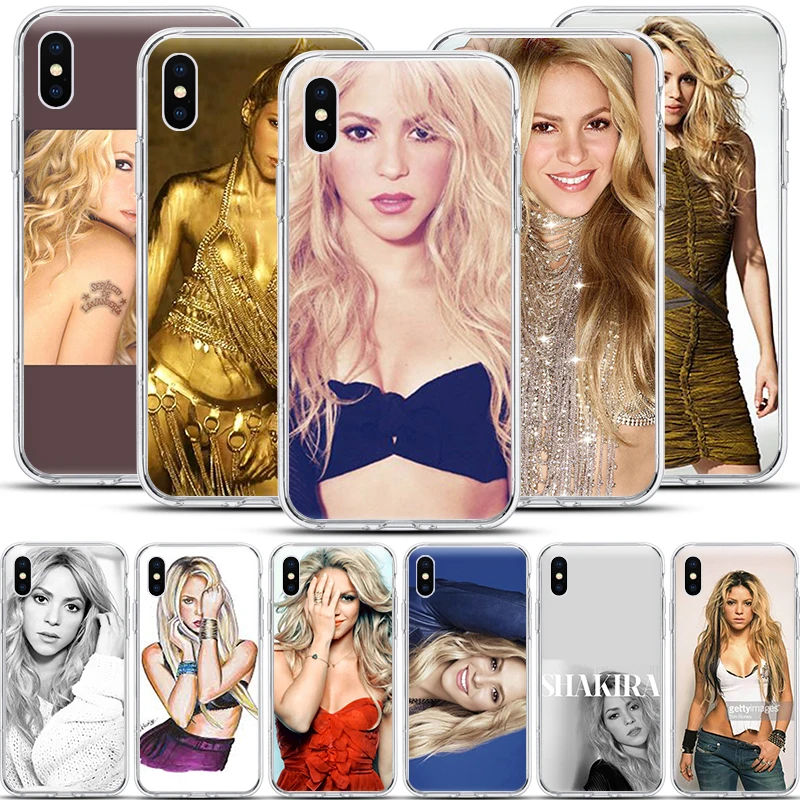 

SOFT TPU phone Case for iphone XS Max XR X 10 fashion Shakira Model Colombian singer case for iphone 7 7plus 6s 6 8 plus 5 5s se