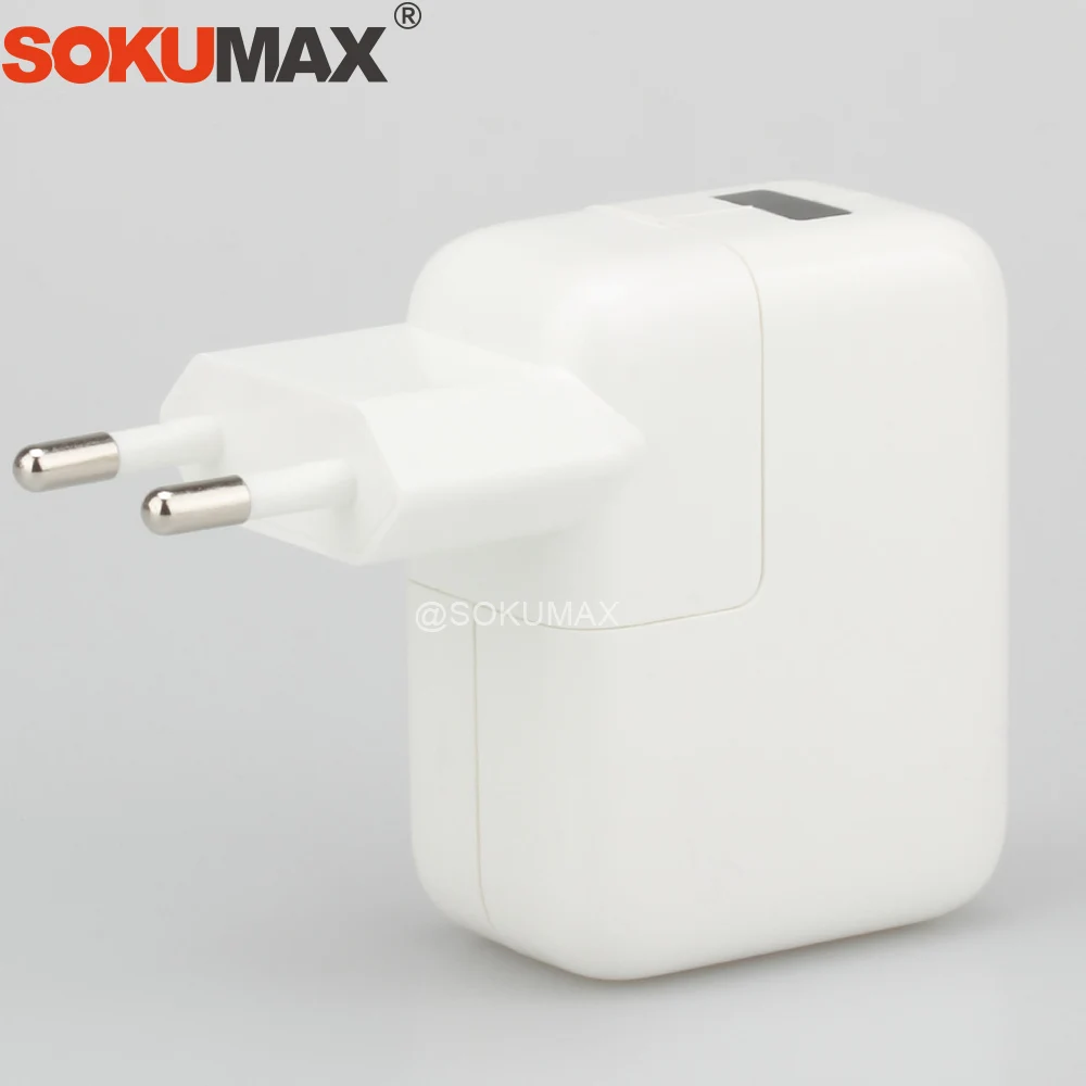 SOKUMAX евро два порта двойной USB адаптер питания зарядное устройство для iPhone 5S 6S 7 8 X
