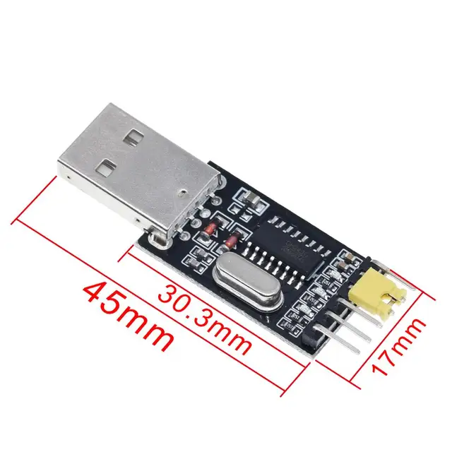 CH340 module USB to TTL CH340G upgrade download a small wire brush plate STC microcontroller board USB to serial - Image 4