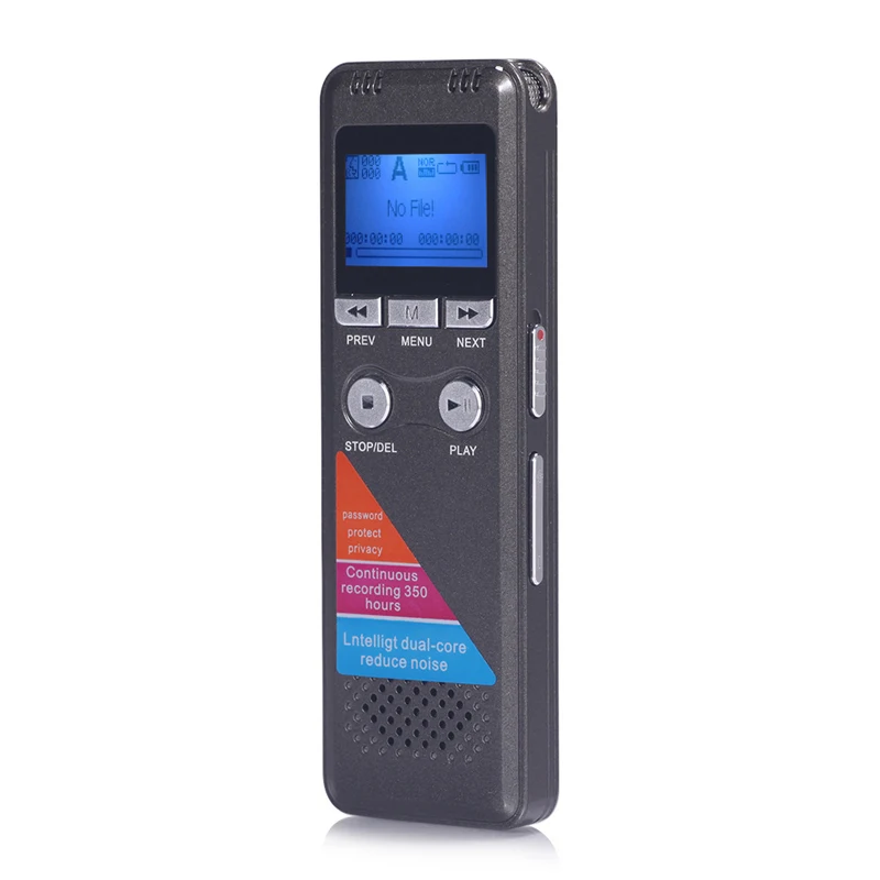 Yulass 8GB Digital Voice Recorder Professional Grey USB 2.0 Multi Language Long recording Equipment With WMA/WAV/MP3 Player Yulass 8GB Digital Voice Recorder Professional Grey USB 2.0 Multi Language Long recording Equipment With WMA/WAV/MP3 Player