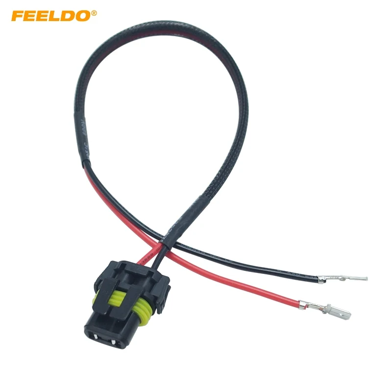 FEELDO 1PC 12V 35W 55W Auto HID Conversion Kit Xenon Lamp Bulb Power Wire Harness Female Plug Cord H11 Cable | Автомобили и