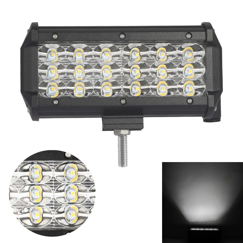 2 Uds 4 7 Pulgadas 3 Filas LED Barra De Luz De Trabajo Punto