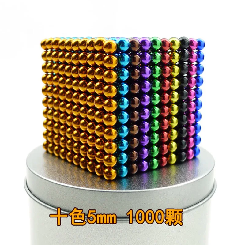 New Style 3/4/5mm 216pcs Square Magic Magnet Magnetic DIY Balls Sphere Neodymium Cube Puzzle Decompression Toy