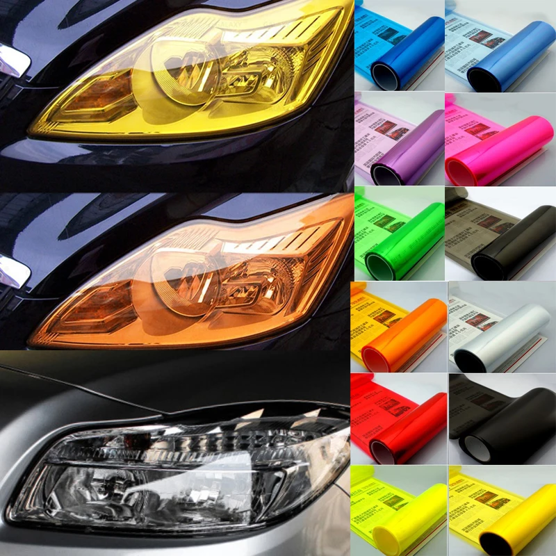

DJBFANDEA 30cm x 60cm Auto Car Tint Headlight Taillight Fog Light Vinyl Smoke Film Sheet Stickers Cover Car styling