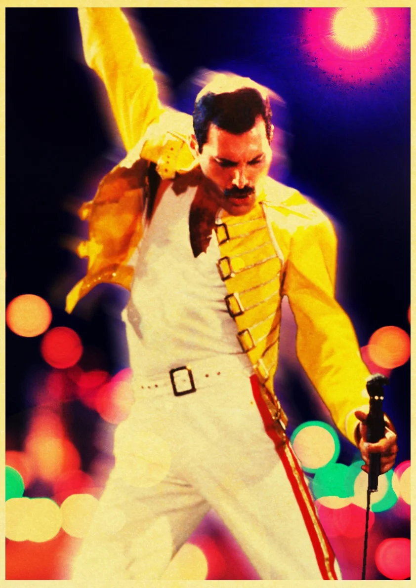 Винтаж Bohemian Rhapsody Фредди Меркури Queen музыкальный постер фильма крафт Бумага современный дом номер Декор стен - Цвет: E135