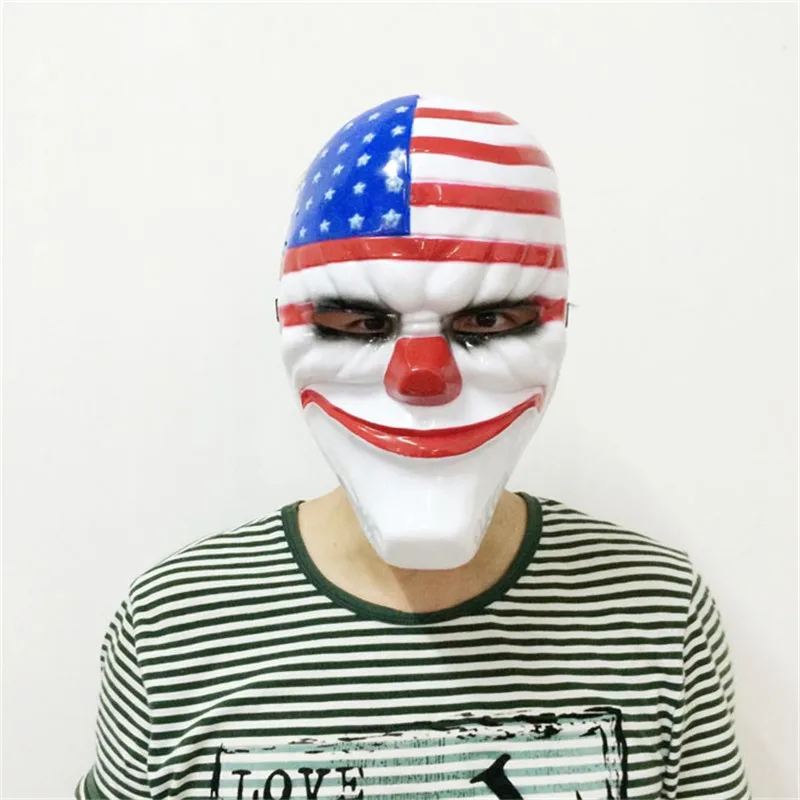 2016 Payday 2 Mask Dallas mask Wolf Chains Hoxton cosplay halloween horror clown mask pay day 2 Halloween party mask FA50 (15)