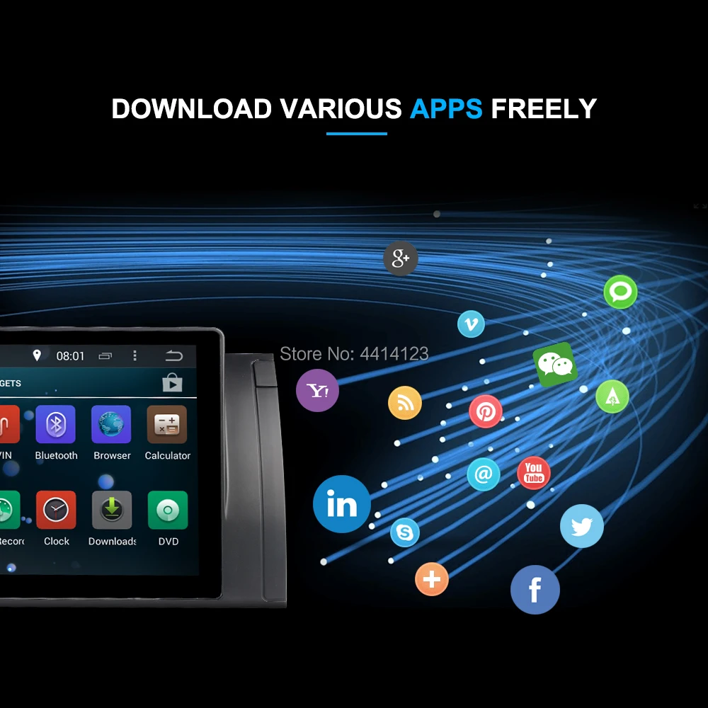 Sale 9 inch Android 8.1 Car Multimedia Player For BMW 5 Series E39 GPS DVD DSP FM 1080P Automotive Full Touch ScreenRadio FM 4 Core 5