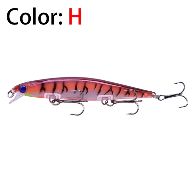 Proleurre Fishing Lures 11cm 13.8g Sinking Minnow Wobblers Plastic Artificial Baits With Hook for Bass Pike Carp Swimbait Tackle H