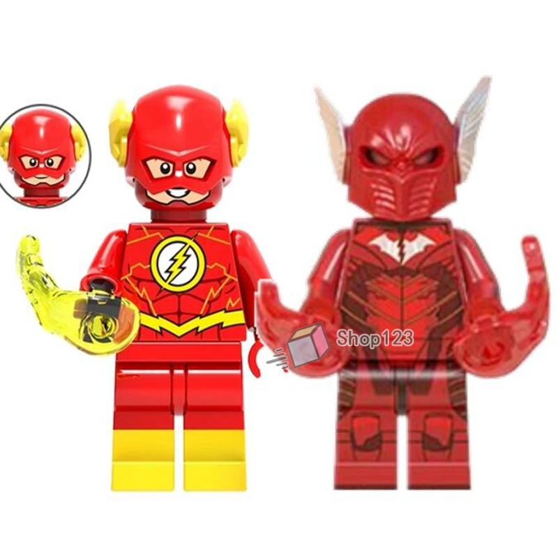 

Red Death WM665 Flash Batman Dark Nights Metal Reverse Flash Black Vulcan Wally West Merciless Kids Toys Building Blocks Bricks
