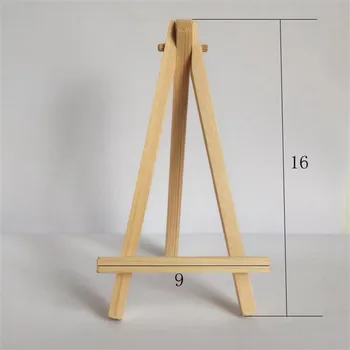 

1 PCS Mini Artist Wooden Easel Wood Wedding Table Card Stand Display Holder For Party Decoration 16*9cm Triange Easel