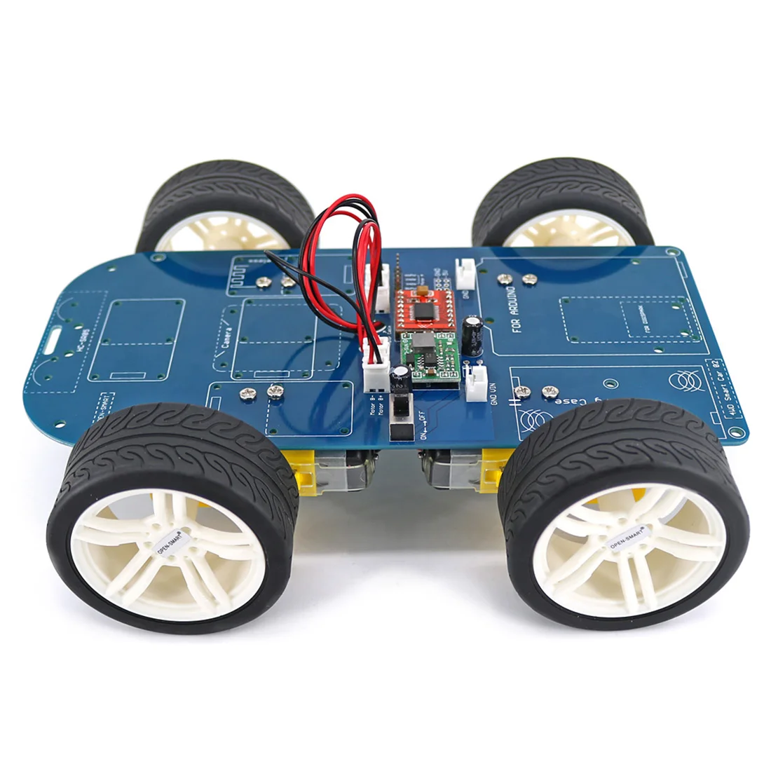 Disassembled Four-wheel Drive Bluetooth Intelligent Chassis Programmable Kit for Arduino for UNO R3 Nano Smart Underpan Suite