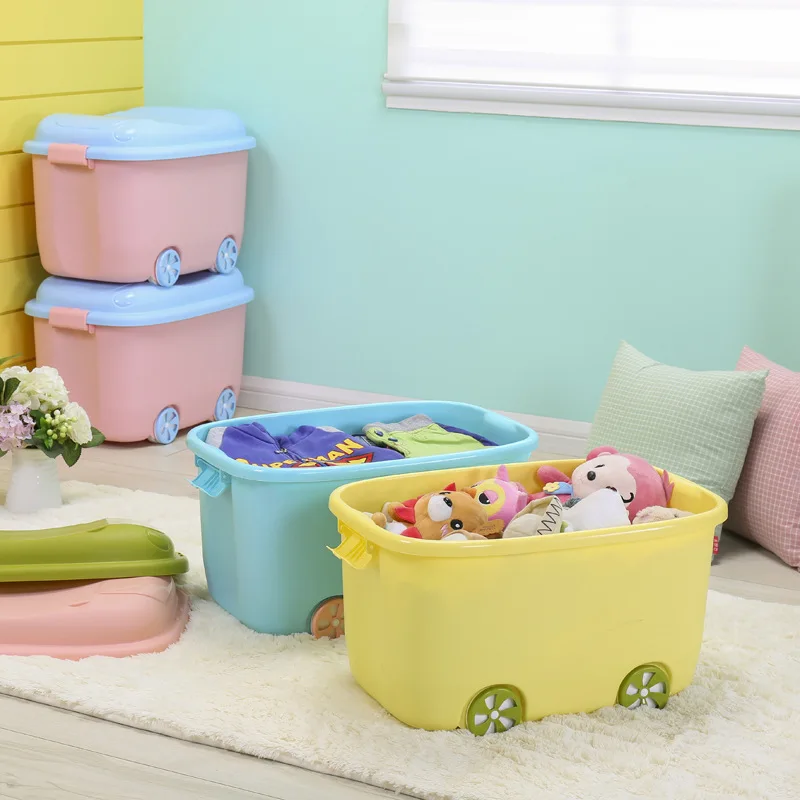 

Everyfit Multifunction Pulley Organizer Boxes Colorful Car Shape Storage boxes For Baby Toys clothes Cabinet With Sealed Cover
