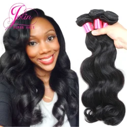 

Factory 8A Grade Brazilian Body Wave 4 Bundles Virgin Hair Raw Unprocessed Brazilian Hair Weaving #1B Body Wave Human Hair Weave