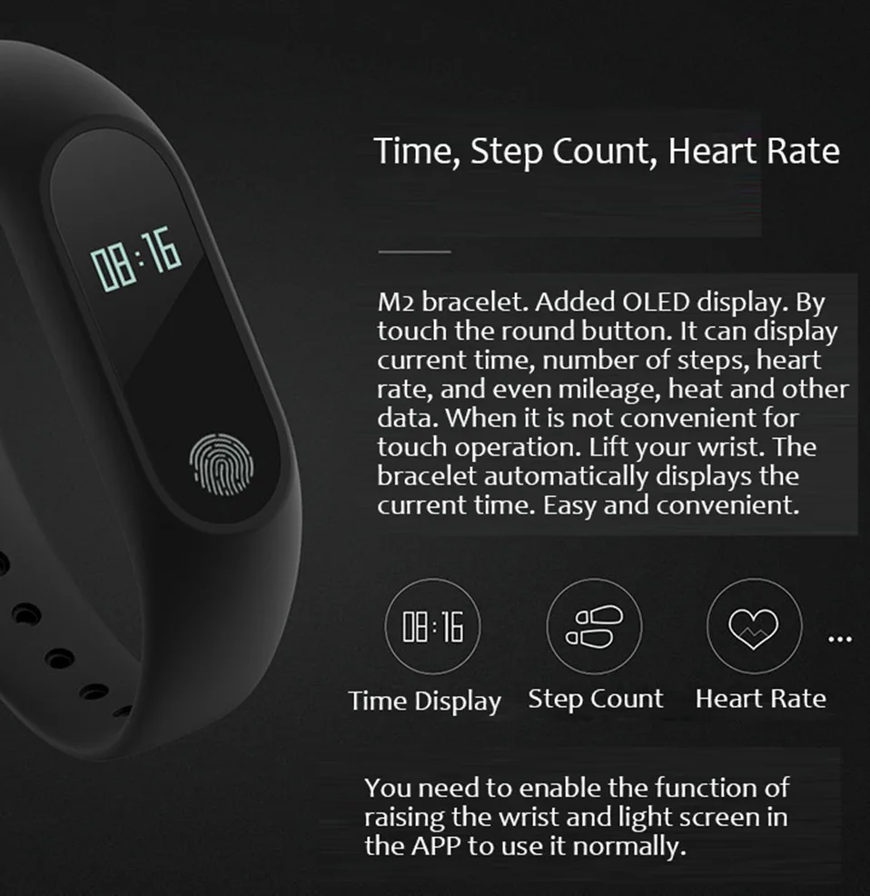 2019 Smart Watch Men Women Android IOS Waterproof Sports Heart Rate Monitor Smart Wairtband M2 SmartWatch Fitness Tracker Watch  (9)