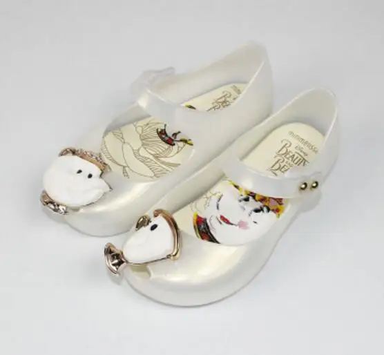 Мини Мелисса Микки и Минни Маус прозрачная обувь для принцессы сандалии для девочек сандалии желеобразного вида детские сандалии желеобразного вида мини Обувь фирмы Melissa - Цвет: white